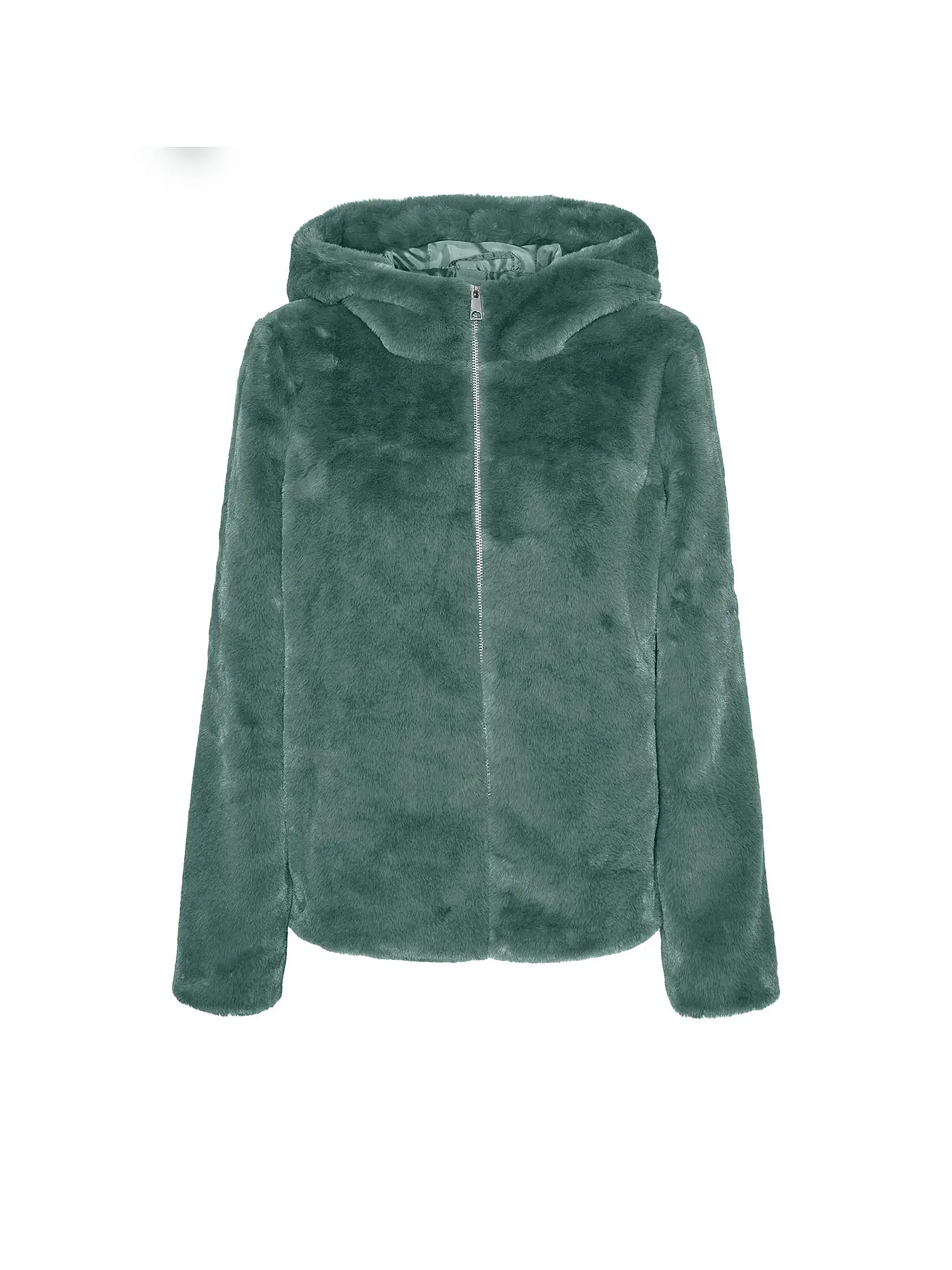VERO MODA | Jacke in Felloptik VMSONJAHOODIE | grün